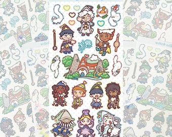 witch village stickers | witch apprentices | fantasy anime