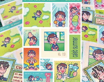 love and deepspace juneleb caleb sticker sheet | xia yizhou stickers