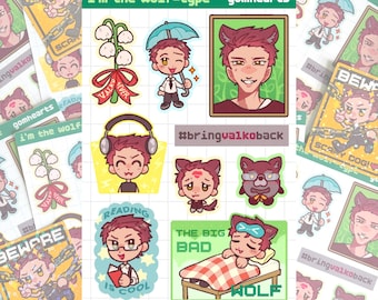 love and deepspace valko sticker sheet | valko stickers | #bringvalkoback | lock in dawg