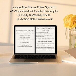 Focus Filter System | Digital Planner + eBook to Beat Distractions and Master Time for Entrepreneurs, Teachers, ADHD, Business Busy Parents.