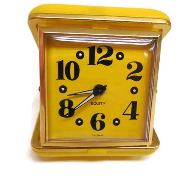 EPSteam SUPER SALE: Groovy Sunshine Yellow Equity Travel Alarm Clock