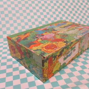 Groovy Psychedelic Mod Pencil Box, Jungle Scene Treasure Trinket Box ...