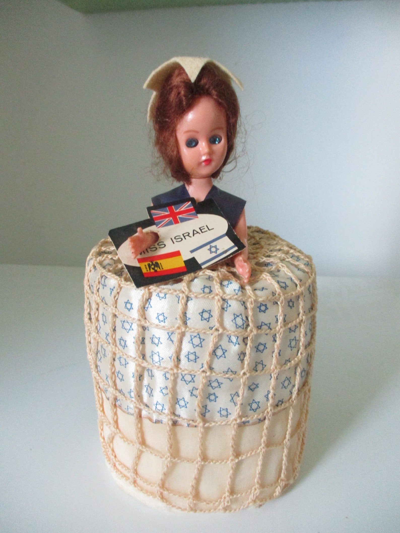 Mid Century Miss Israel Souvenir Toilet Tissue Cozy Doll Rare Etsy