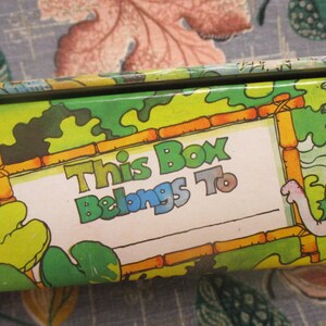 Groovy Psychedelic Mod Pencil Box, Jungle Scene Treasure Trinket Box ...