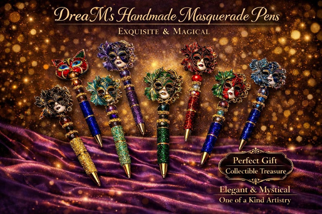 Masquerade Mask Pen - Etsy