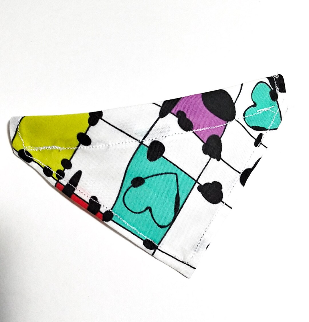 Over the Collar Dog Bandana Size XS No Tie Bandana Bib Puppy Cat Dog