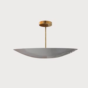 1940&#39;s 6 Light Elegant Ceiling Flushmount light Pendant Mid Century Modern Raw Brass Sputnik chandelier light Fixture.