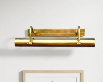 Aplique de pared ajustable de latón estilo moderno de mediados de siglo para obras de arte, lámpara de pared vintage antigua para el hogar, dormitorio y baño.