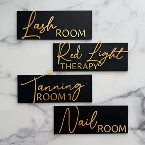 Benutzerdefinierte Salon Zeichen, Türschilder, Ästhetische Schönheit Raum, Wimpern und Nägel Raumdekor, Medspa Beschilderung