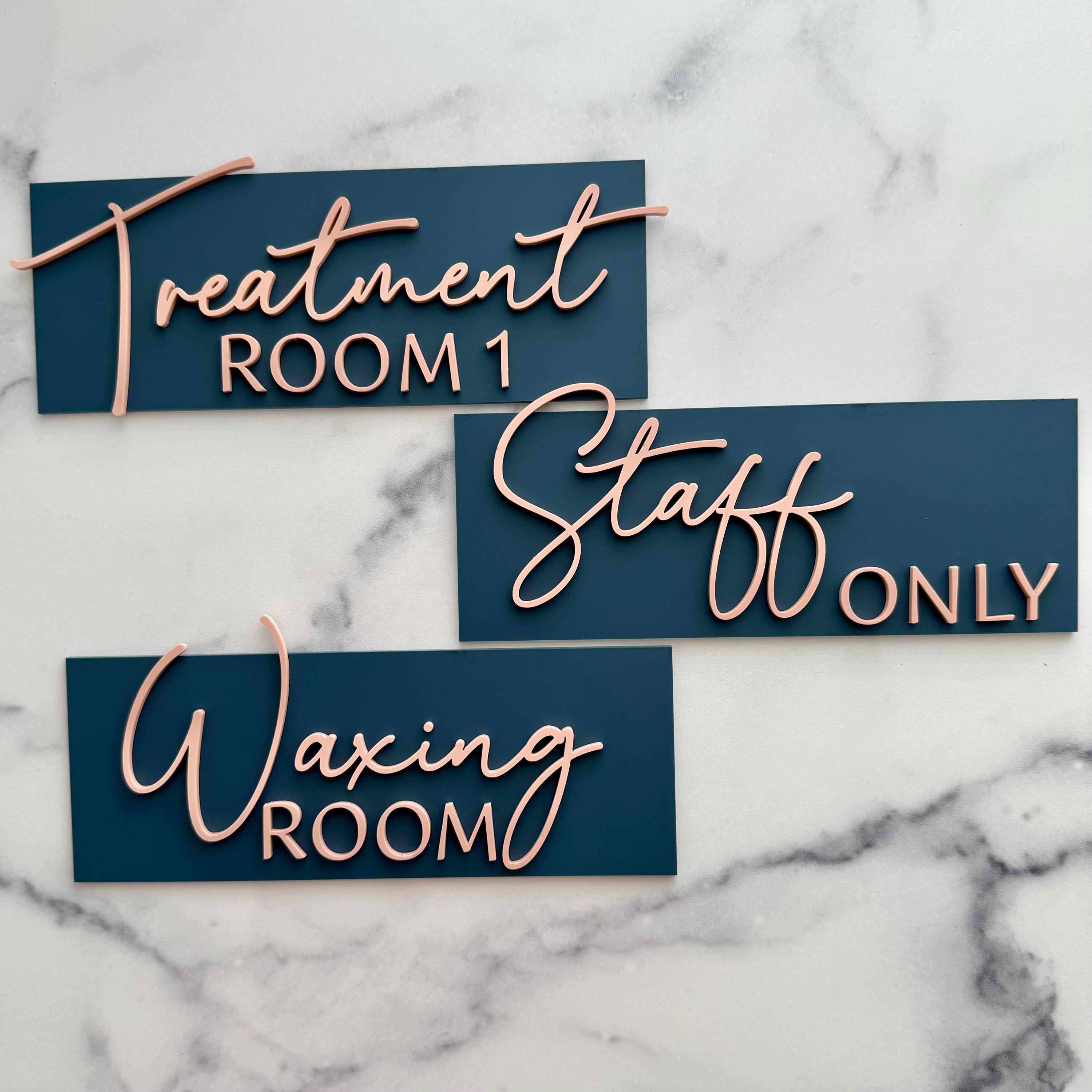 Custom Salon Sign, Door Signs, Esthetic Beauty Room, Lash and Nail Room ...