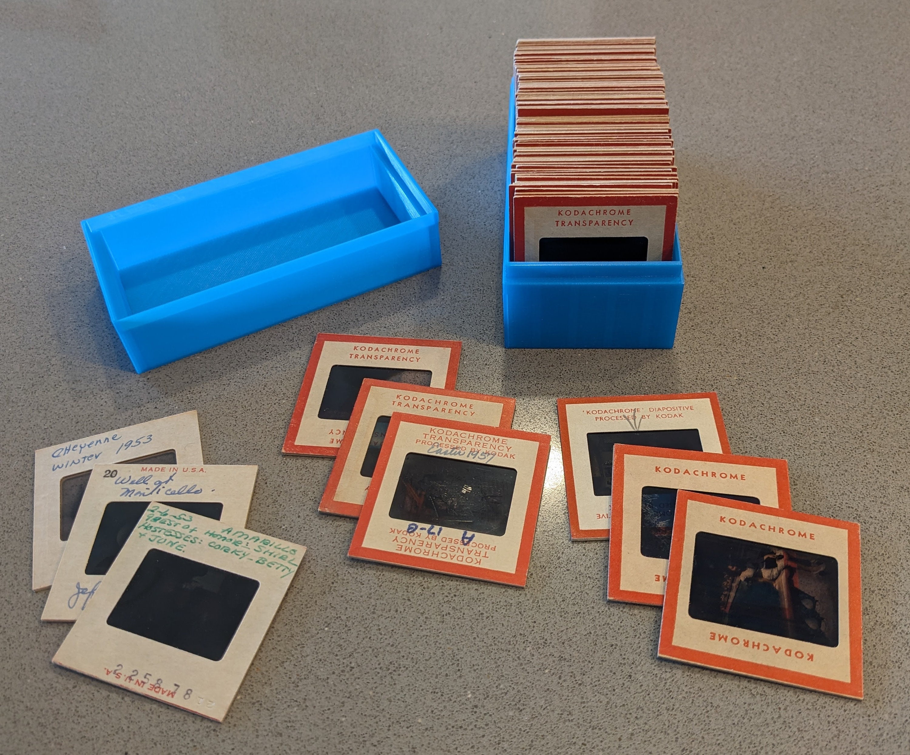 Vintage Kodak Kodaslide Compartment File ~Metal Box~Slide Holder~Picture  Storage