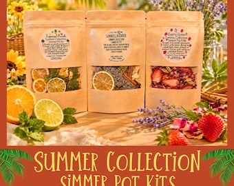 Summer Simmer Pot Kit | Tropical Punch, Lavender, Berry Rose Fragrance