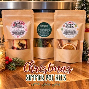 Christmas Simmer Pot Kit|Stovetop Potpourri|Personalized Gift|Christmas Home Fragrance