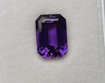 Emerald Cut Lab Grown Purple Sapphire – Loose Purple Sapphire Gemstone for Engagement Ring & Custom Jewelry