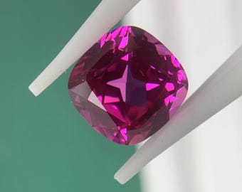 Cushion Cut Loose Pink Sapphire - Lab Grown Pink Sapphire Faceted for Jewellery Making