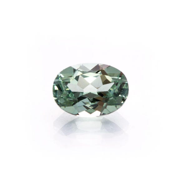 Oval Cut Loose Lab Grown Green Sapphire Lab Grown AAA Faceted Monata Sapphire Gemstone For Jewelry Making