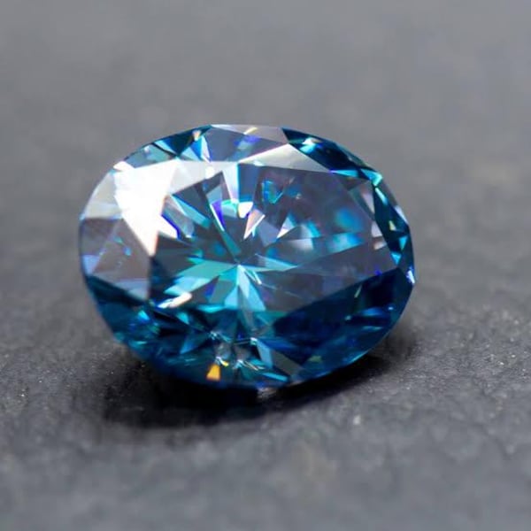 Ovaal geslepen zwarte losse moissanietvorm – GRA-gecertificeerde D-kleur VVS1 Moissaniet-edelsteen voor sieraden