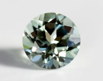 Round Cut Loose Green Sapphire - Lab Grown AAA Faceted Green Monday’s Sapphire For Jewellery Making