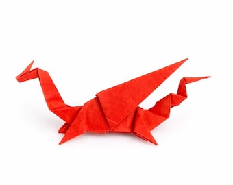 Classic Dragon Origami | Traditional Handmade Origami Bird | Paper Decor Gift | Ready to Ship
