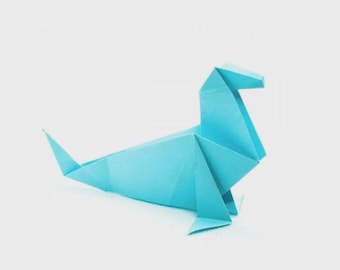 Seal Origami | Traditional Hand-Folded Origami Fish | Handmade Paper Art Decor | Eco-Friendly Gift | Ready to Ship