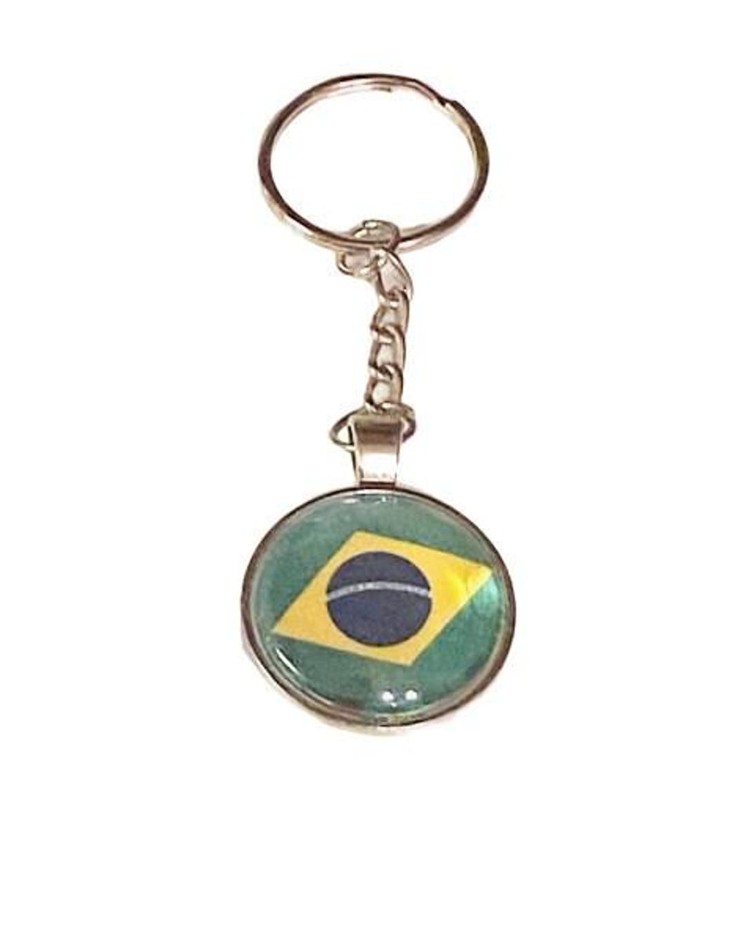 Brazil Flag Keychain - Etsy