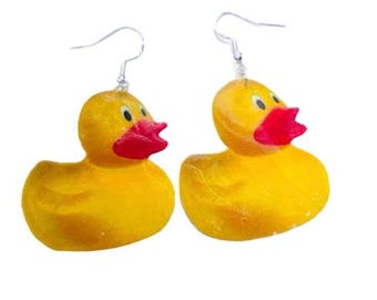 Rubber Ducky Drop Earrings