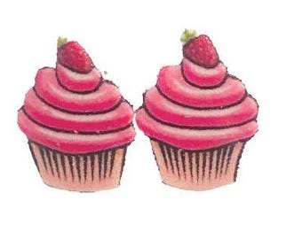 Pendientes de cupcakes