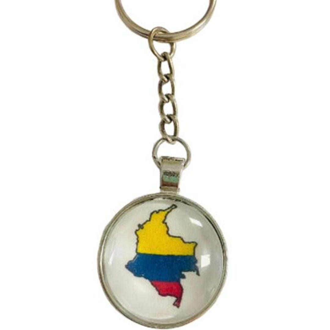 Colombian Flag Keychain - Etsy