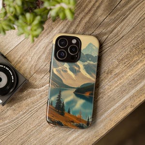 Nature-Inspired Phone Case with Scenic Mountain View