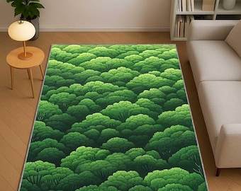 レインボーニット風模様のラグ、カラフルなボヘミアンカーペット