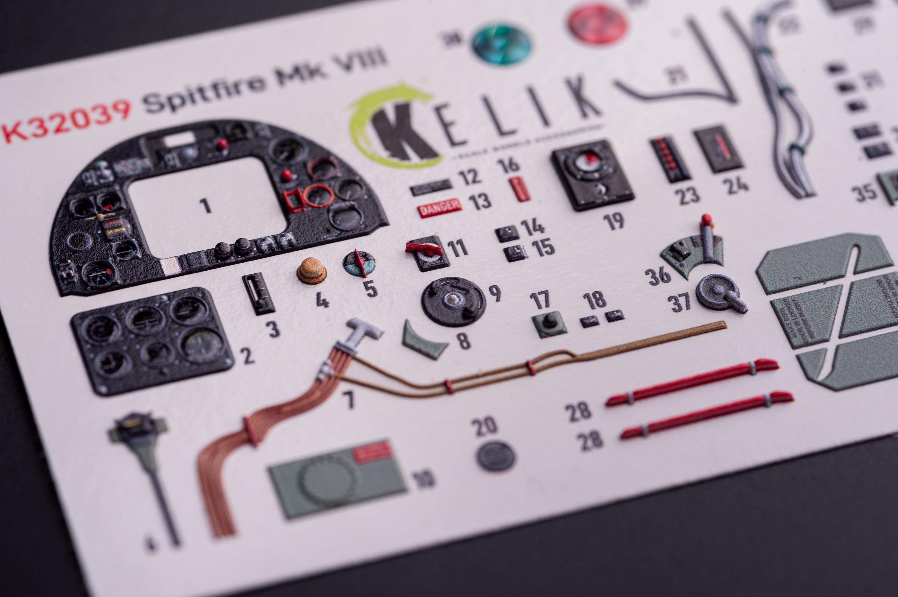 Spitfire Mk VIII - 3D Decals – Tamiya 1/32 Scale Model Kit K32039 - Etsy