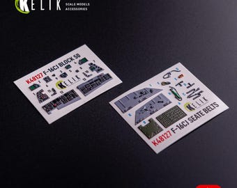 F-16CJ - interior 3D decals - Tamiya  kit 1/48 Scale Model Detailing Kit