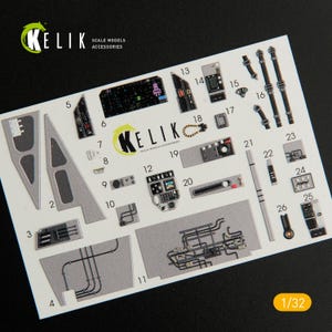 F-35C - Interior 3D Decal for Trumpeter kit  1/32 Scale Model Detailing Kit