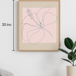 Hibiscus wall art