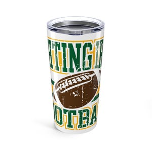 Notre Dame Fighting Irish Football Tumbler 20oz