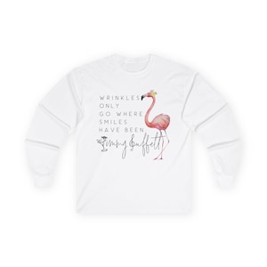 Jimmy Buffett Style Wrinkles Unisex Ultra Cotton Long Sleeve Tee