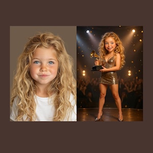 Personalized Oscar Winner Poster | Turn Your Child into Their Dream Star | Custom Digital Gift & Wall Art