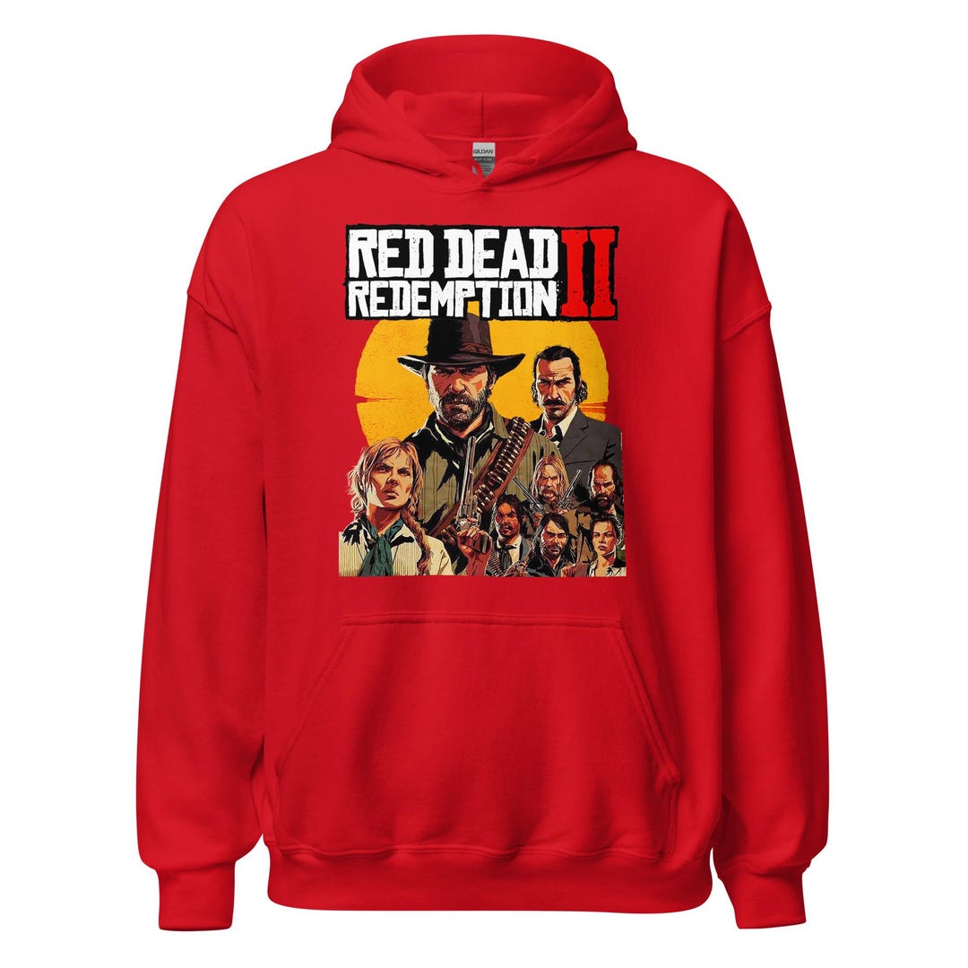 Rdr Merch Red Dead Redemption II Hoodie – RDR2 Gaming Sweatshirt | Van Der Linde ...