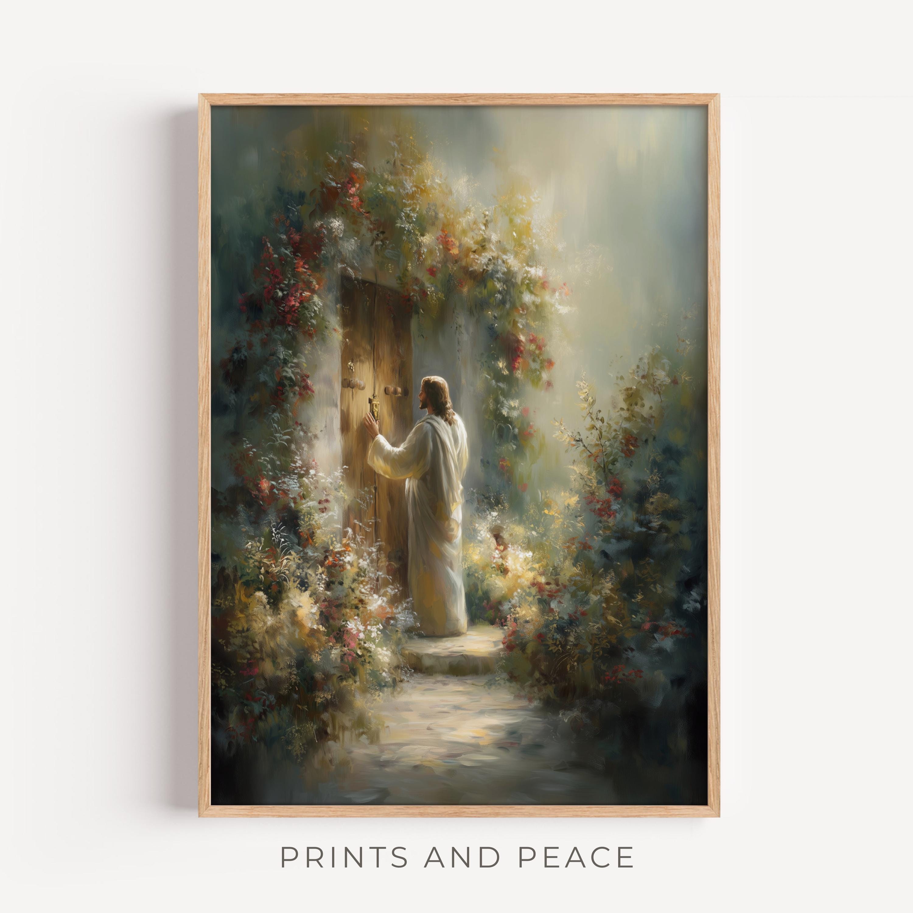Jesus Knocks at Door - Etsy, image size:3000x3000
