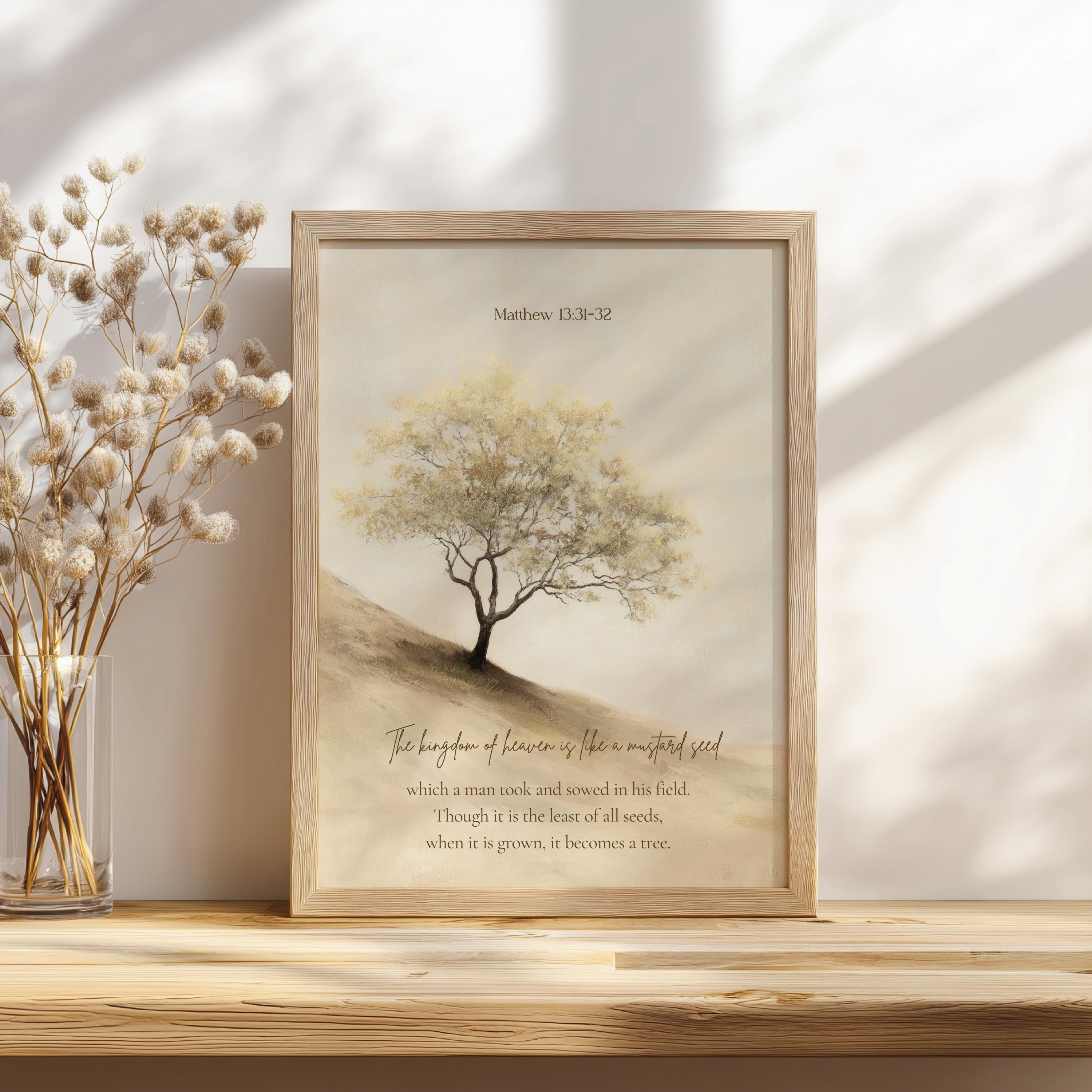 The Mustard Tree – the Kingdom of Heaven Scripture Art, Modern Art ...