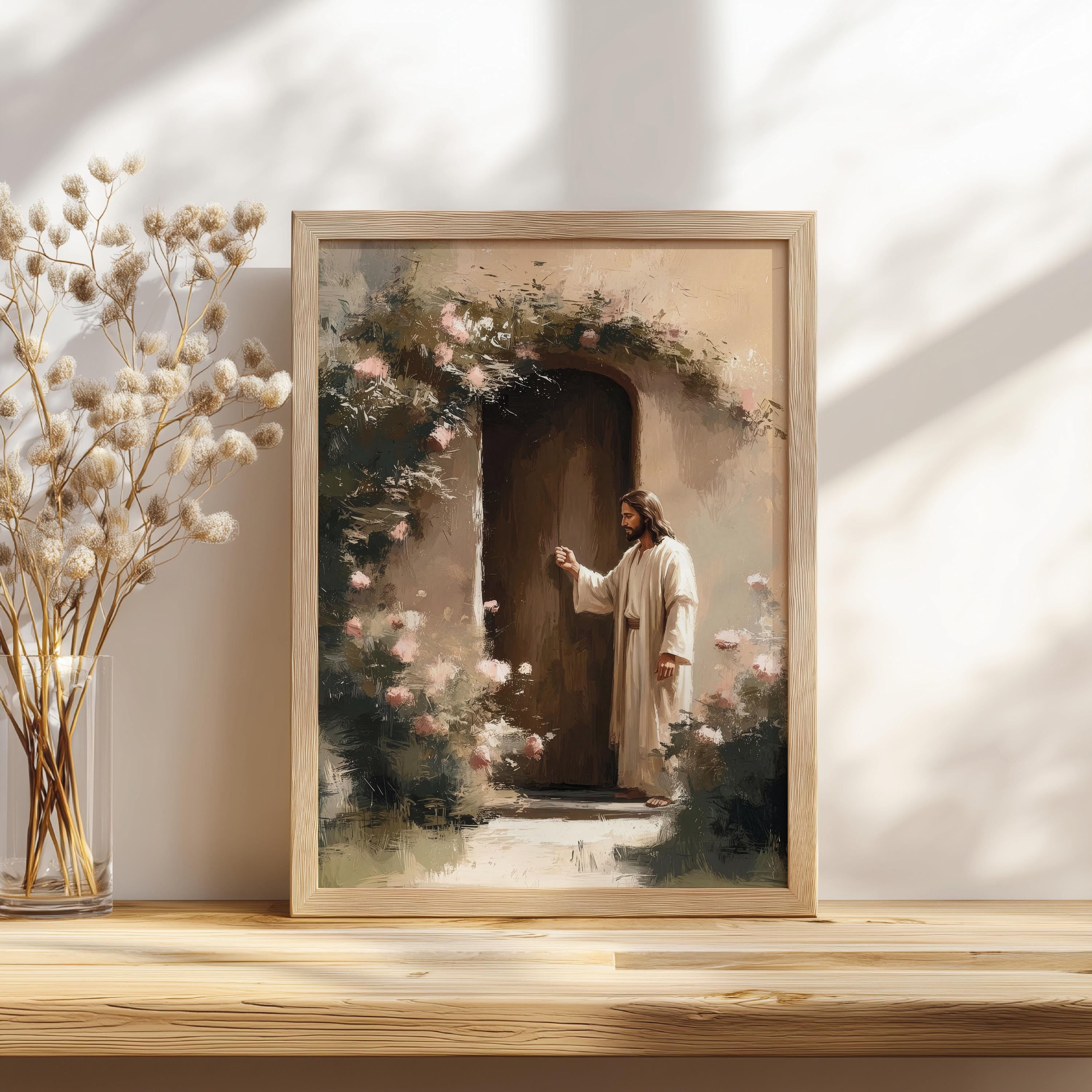 Revelation 3:20 - Behold I Stand at the Door and Knock, Jesus Knocking ...