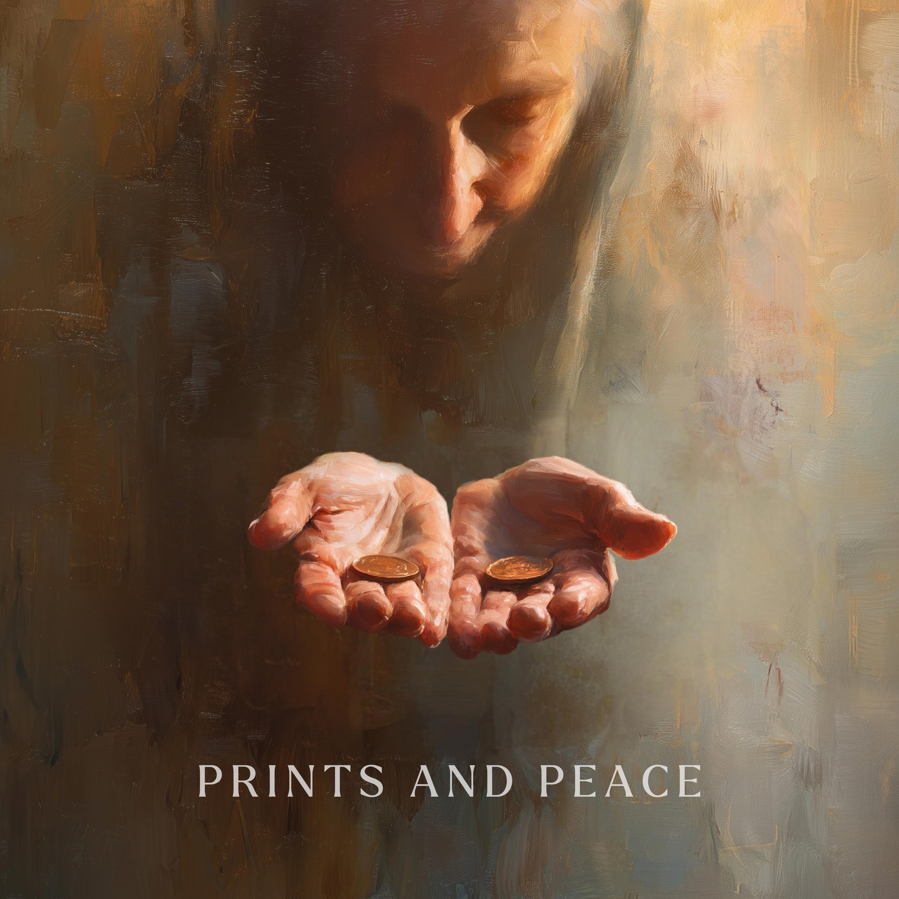 The Widow’s Two Coins Offering - Christian Wall Art | Biblical Giving ...