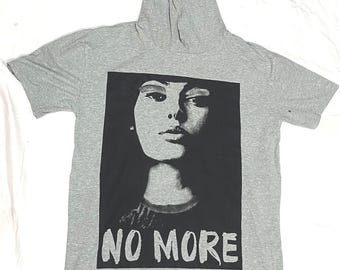 Grafische hoodie met korte mouwen, Y2K Streetwear, opvallende print, zachte stof, oversized item