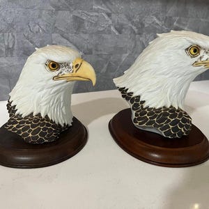 Pair of American Eagle Gallery Porcelain Figurines
