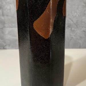 Mid-century studio art pottery vase with a Brutalist design
