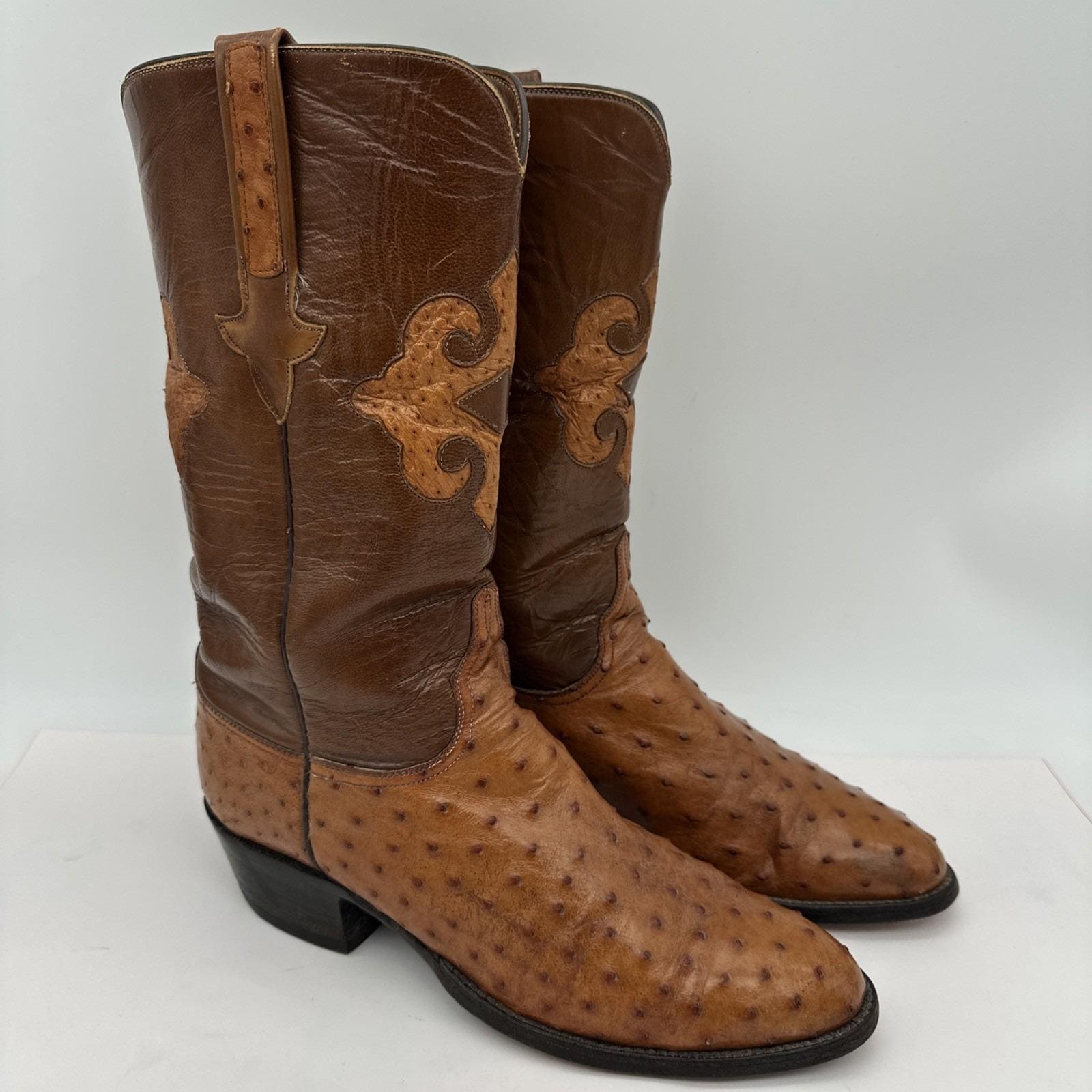 Lucchese Full Quill Ostrich Boots - Etsy