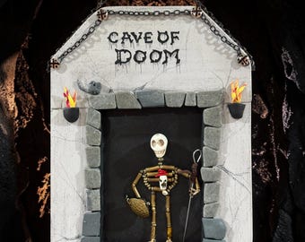 The Cave of Doom wall plaque with Glow in the Dark elements!