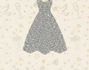 Dress cupcake topper