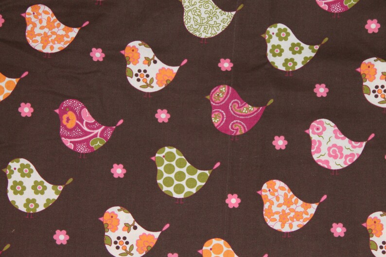 Brown Bird Crib Or Toddler Bed Fitted Sheet Polka Dot Etsy