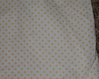 Yellow and White Polka Dot Crib/Toddler Bed Fitted Sheet